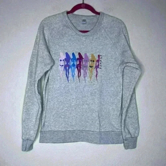 Alternative Earth Pullover Sweatshirt Womens Large Grey Stand Up Breast Cancer - Picture 3 of 9